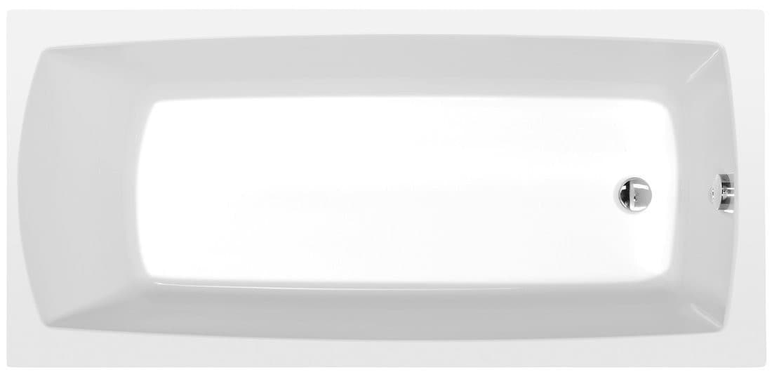 LILY SLIM prostokątna wanna 140x70x39cm, biała