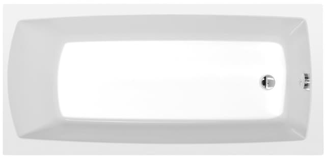 LILY SLIM prostokątna wanna 140x70x39cm, biała
