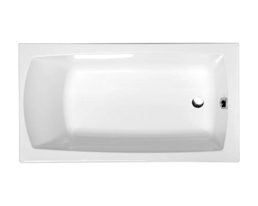 LILY SLIM wanna prostokątna 130x70x39 cm, akryl biała