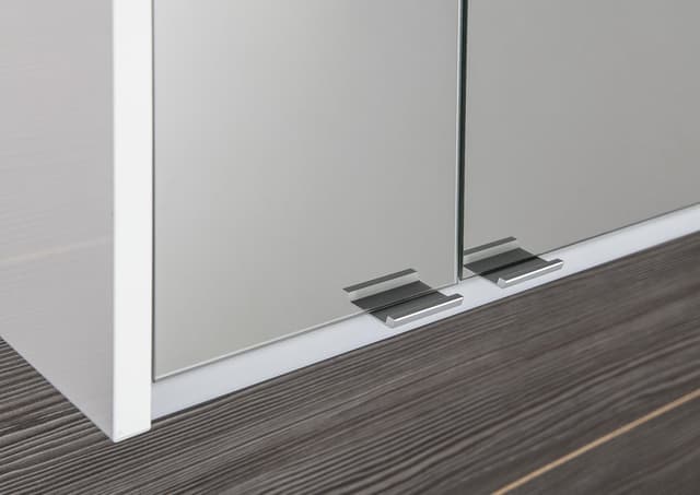 BATU szafka z lustrem 2x oświetlenie LED, 60x71x15cm, biały