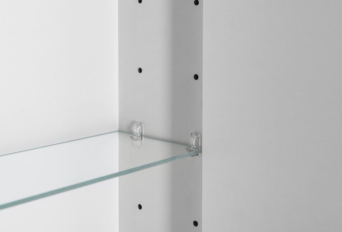 BATU szafka z lustrem 2x oświetlenie LED, 60x71x15cm, biały