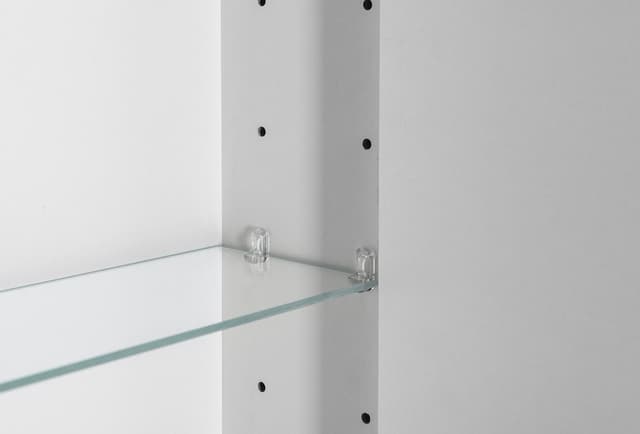 BATU szafka z lustrem 2x oświetlenie LED, 60x71x15cm, biały