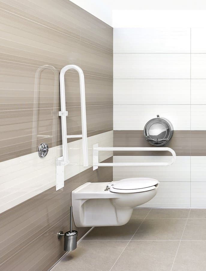 HANDICAP poręcz wspierająca typ U, 813 mm, biały