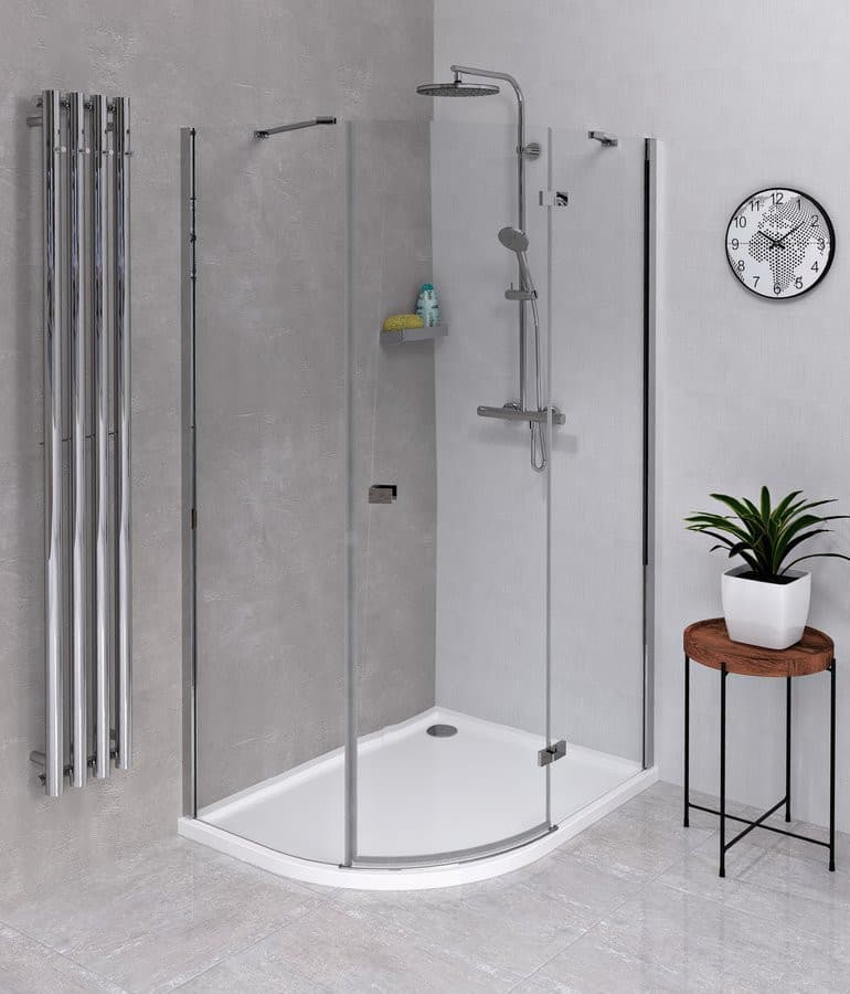 FORTIS półokrągła kabina prysznicowa 1000x900x2000mm, prawa