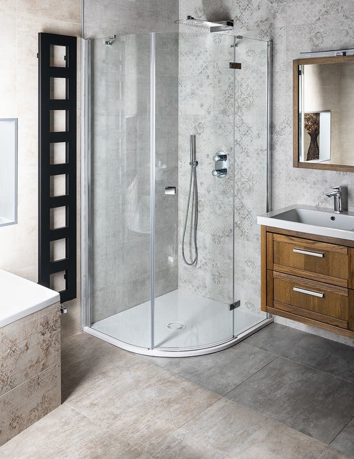 FORTIS półokrągła kabina prysznicowa 1000x900x2000mm, prawa