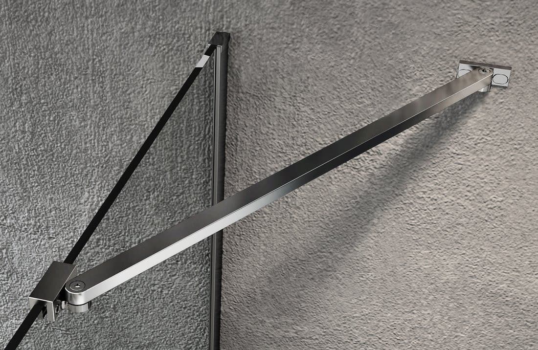 VARIO wspornik narożny 650mm, chromowane aluminium