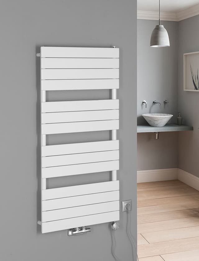 BONDI grzejnik łazienkowy 600x1222 mm, biały stalowy