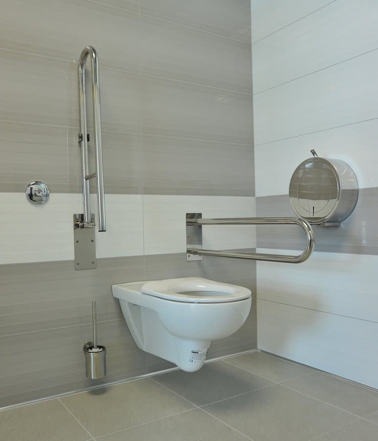 HANDICAP składana poręcz 813 mm, stal nierdzewna polerowana