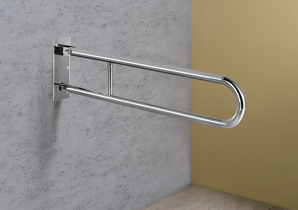 HANDICAP składana poręcz 813 mm, stal nierdzewna polerowana