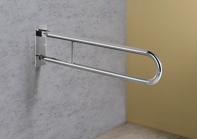 HANDICAP składana poręcz 813 mm, stal nierdzewna polerowana