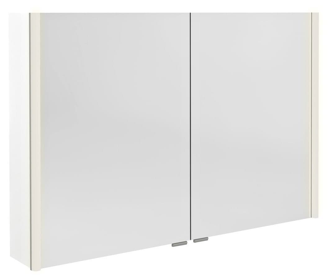 ALIX Szafka z lustrem LED, biała 106x70x17,5 cm