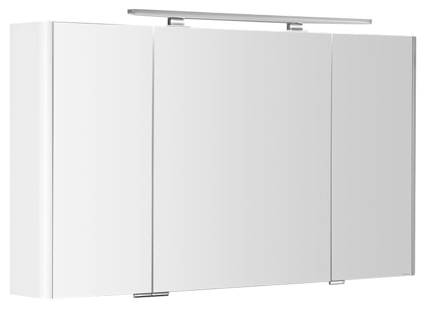 LUCIE szafka z lustrem LED, 126x70x17 cm, biała