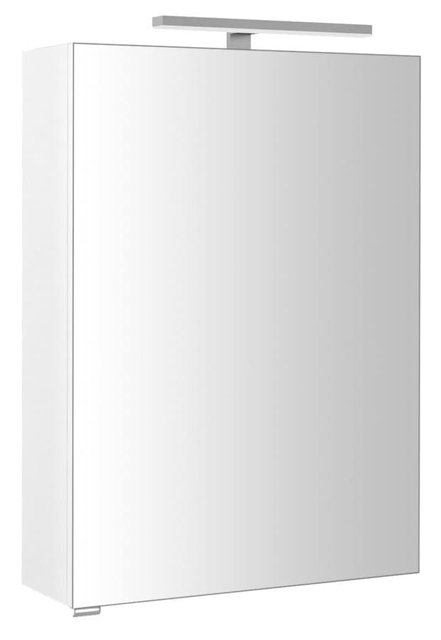 RIWA szafka z lustrem z oświetleniem LED, 50x70x17 cm, biały połysk