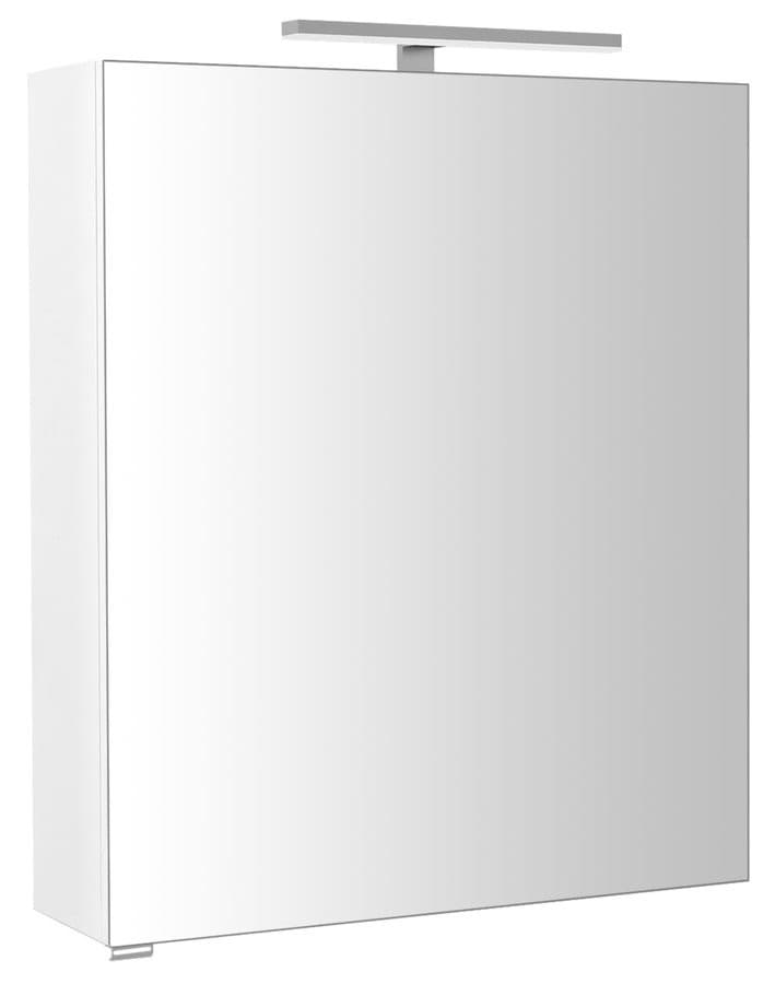 RIWA szafka lustrzana z oświetleniem LED, 60x70x17 cm, biały połysk