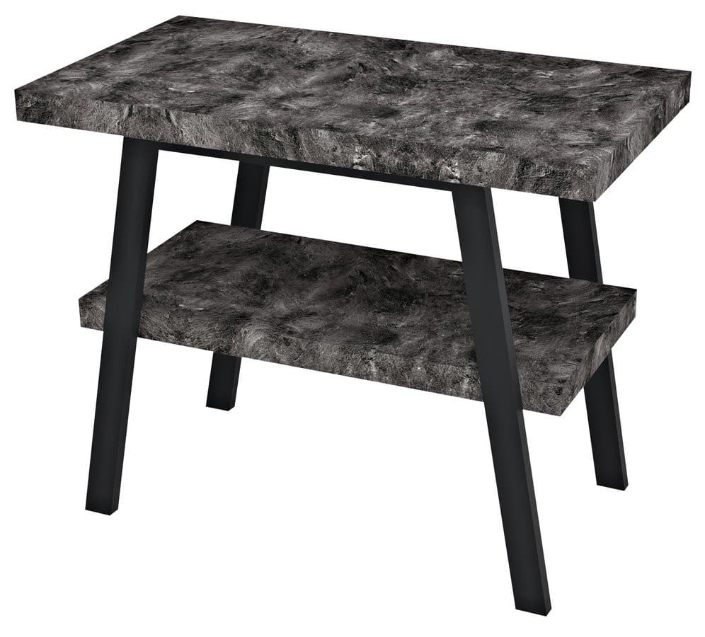 Blat AVICE 75x39 cm, czarny kamień łupany