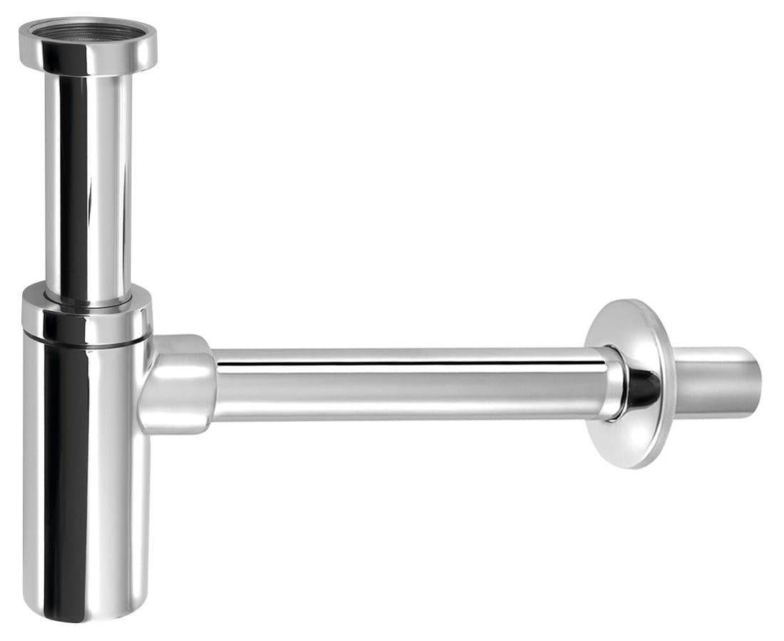 Syfon umywalkowy 5/4" z odpływem 32 mm, okrągły, chromowany