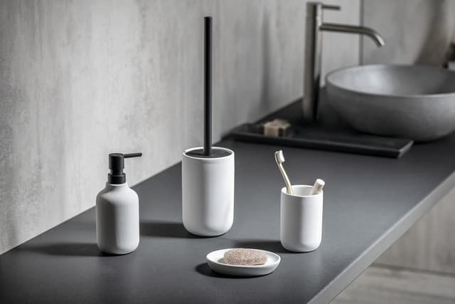 CHLOÉ dozownik do mydła ceramiczny, biały matowy