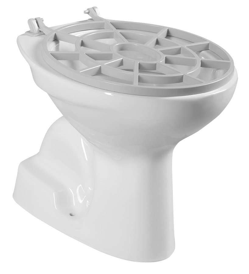Ruszt składany owalny, plastikowy szary