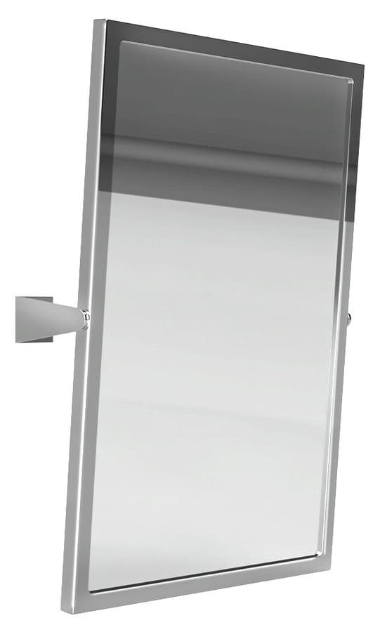 HANDICAP uchylne lustro 40x60 cm z polerowanej stali nierdzewnej