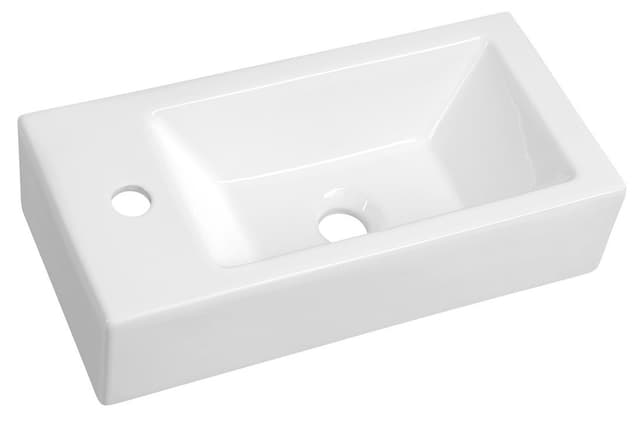 ALMA umywalka ceramiczna, 50x24,5 cm, biały