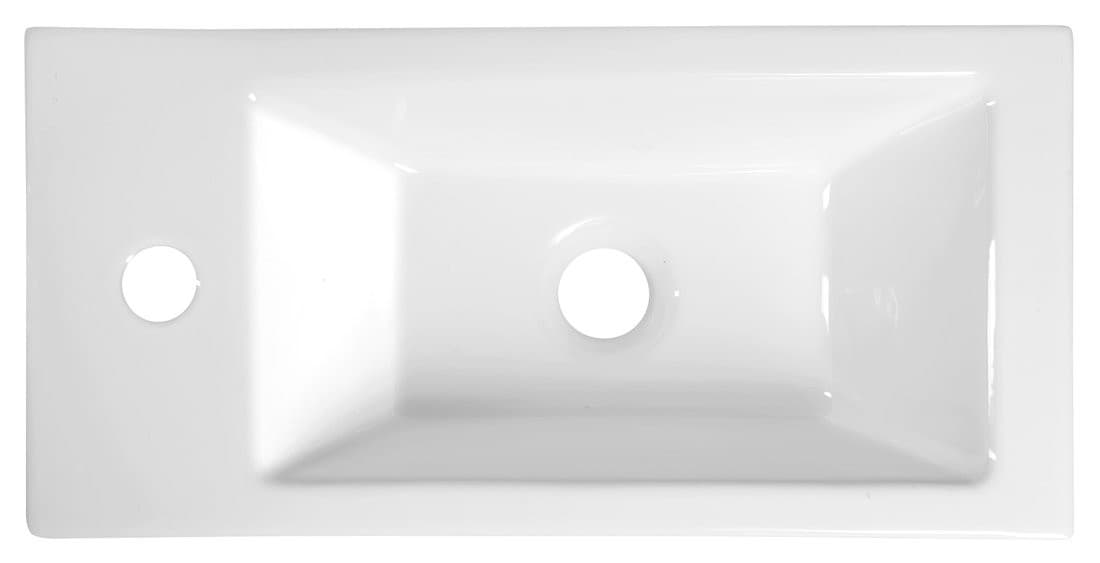 ALMA umywalka ceramiczna, 50x24,5 cm, biały