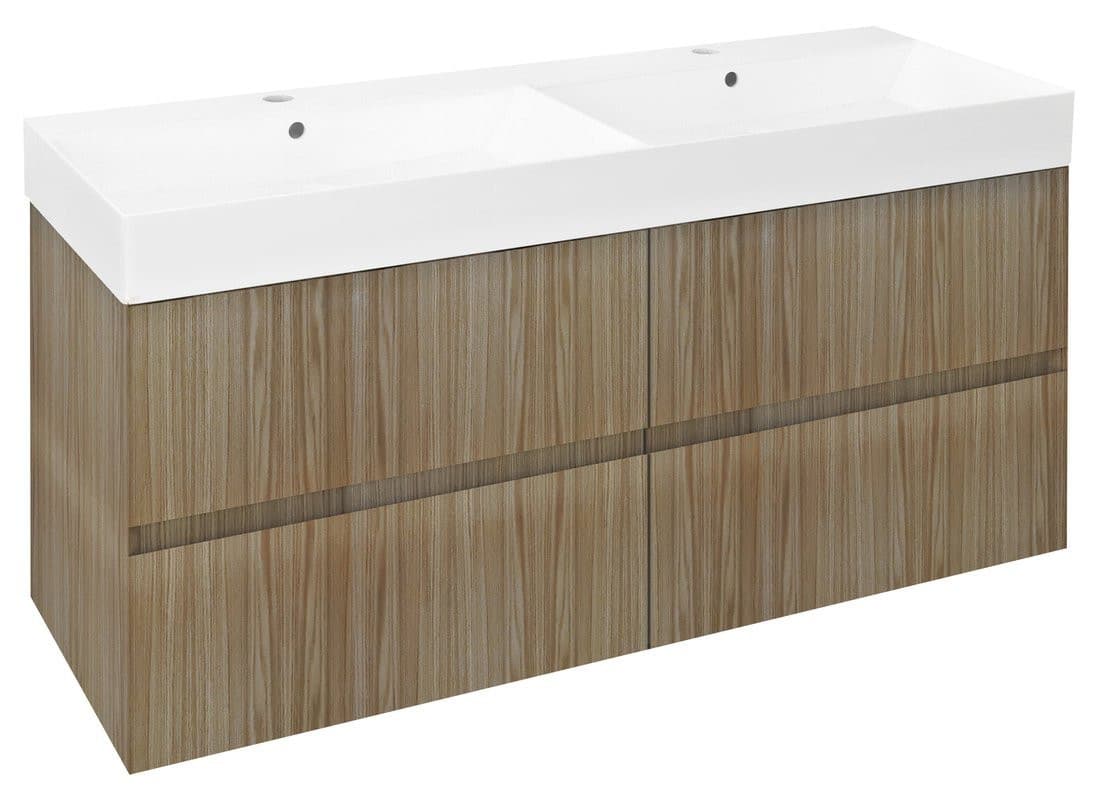 FILENA szafka umywalkowa 118x51,5x43 cm, dąb naturalny