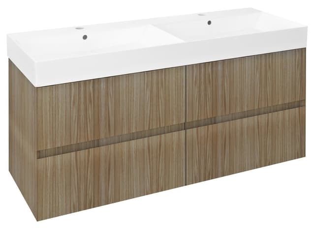 FILENA szafka umywalkowa 118x51,5x43 cm, dąb naturalny