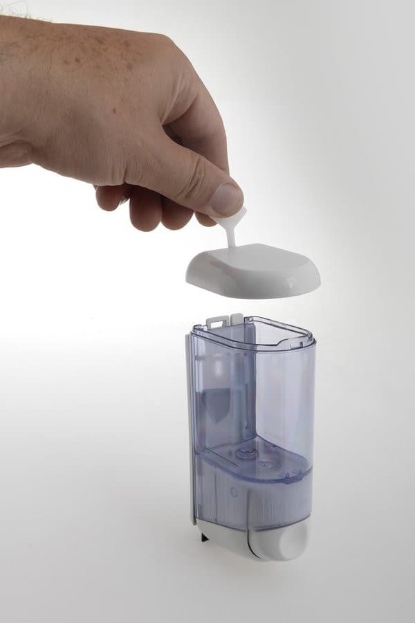 MARPLAST dozownik mydła płynnego 170ml, kanciaste biały