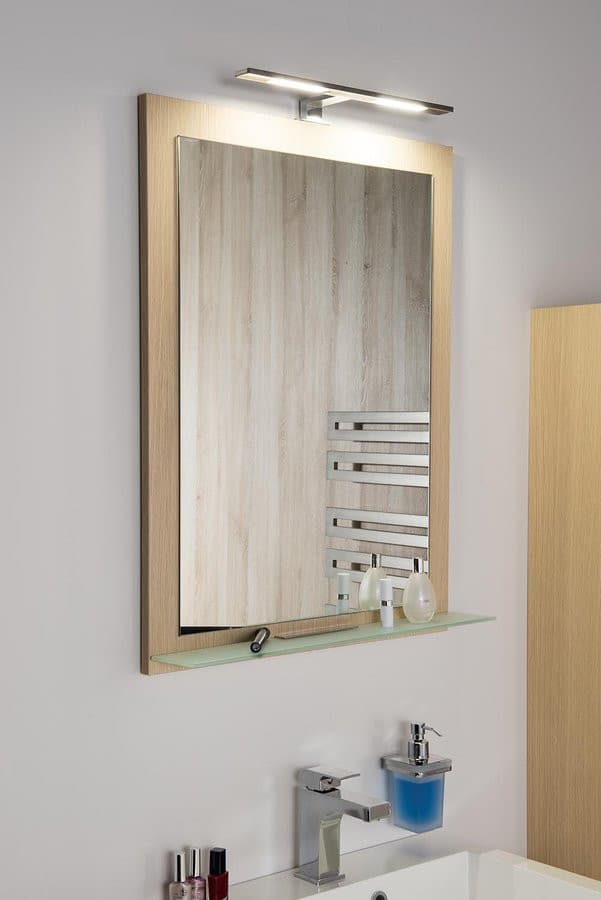 NIROX lustro w ramie 1000x600mm, wiąz Bardini