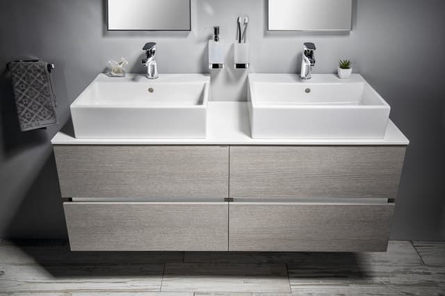 Blat Rockstone 135x12x44,5 cm, biały mat