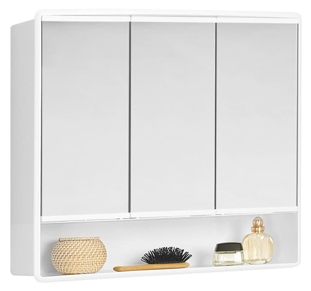 LYMO szafka z lustrem plastikowa 58x49x14,7 cm biała