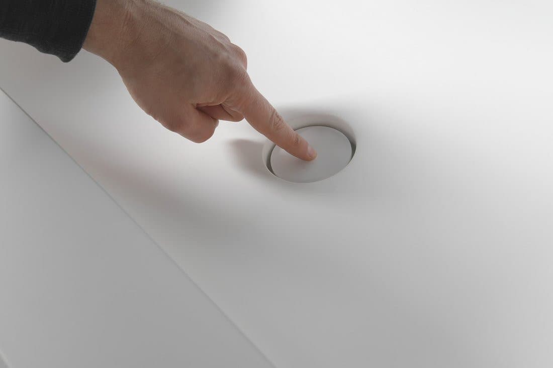 ARUBA umywalka podwójna, 130x51,5 cm, Solid Surface biały mat