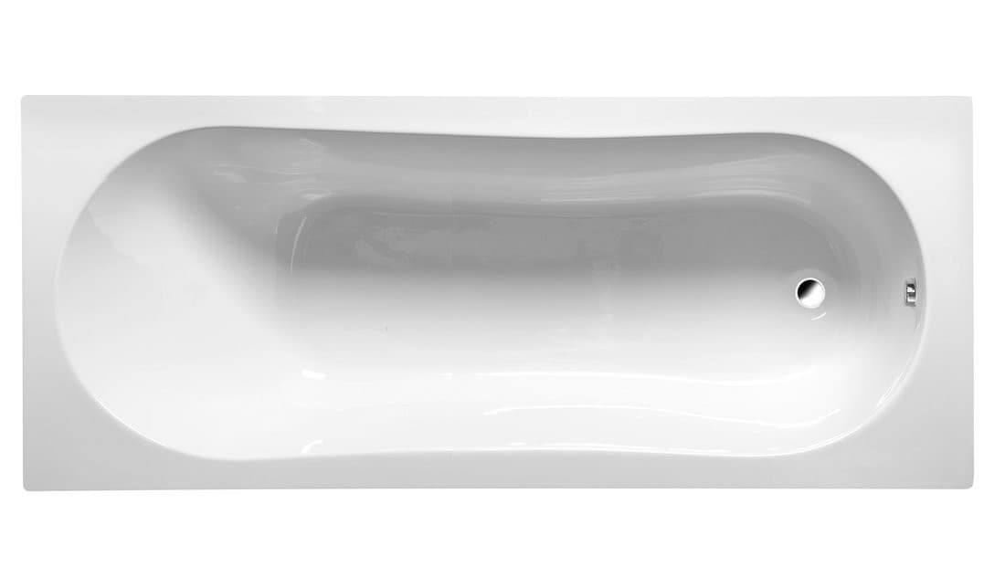 JIZERA wanna prostokątna 170x70x39 cm, bez nóżek, biały