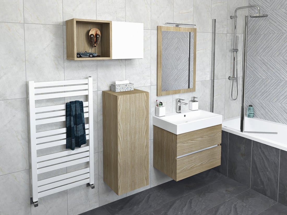ESPACE szafka 35x35x22cm z 1 drzwiami, lewa/prawa, biała matowa