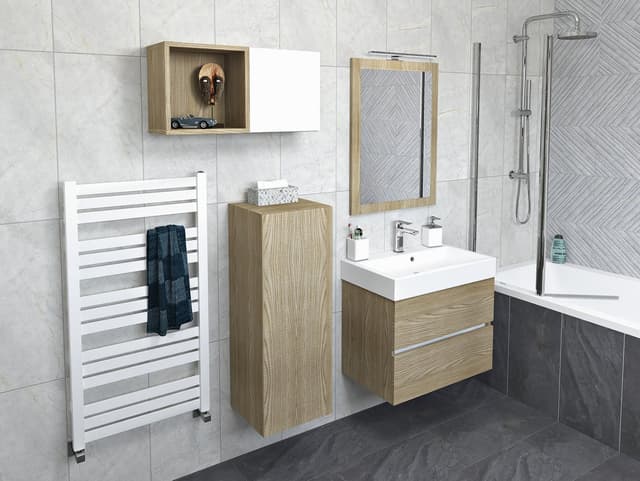 ESPACE szafka 35x35x22cm z 1 drzwiami, lewa/prawa, biała matowa
