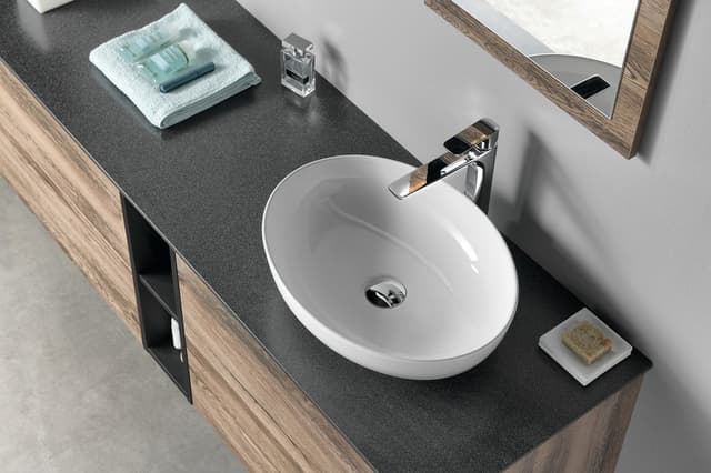 TREOS blat 766x513 mm, Rockstone, biały matowy