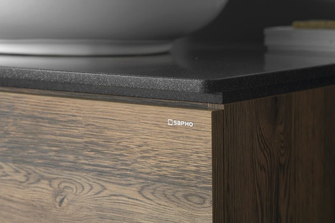TREOS blat Solid Surface 1716x513 mm, Rockstone biały mat
