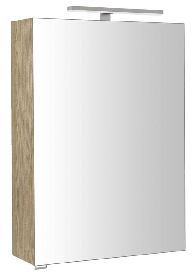 RIWA szafka z lustrem LED, 50x70x17 cm, wiąz Bardini