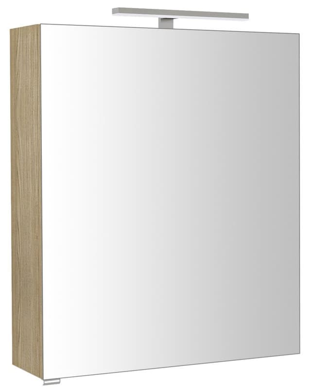 RIWA szafka lustrzana z oświetleniem LED 60x70x17 cm, wiąz Bardini