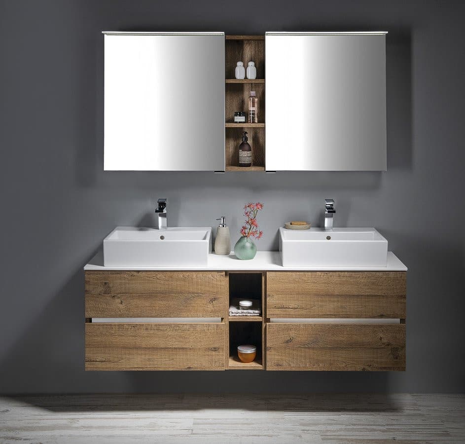 RIWA regał 20x70x15 cm z MDF, dekor Wiąz Bardini