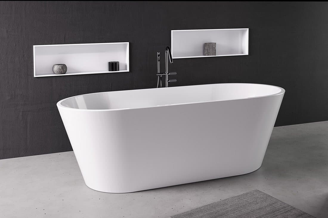 INSERTA wpuszczana półka kompozytowa, 510x270mm, biały