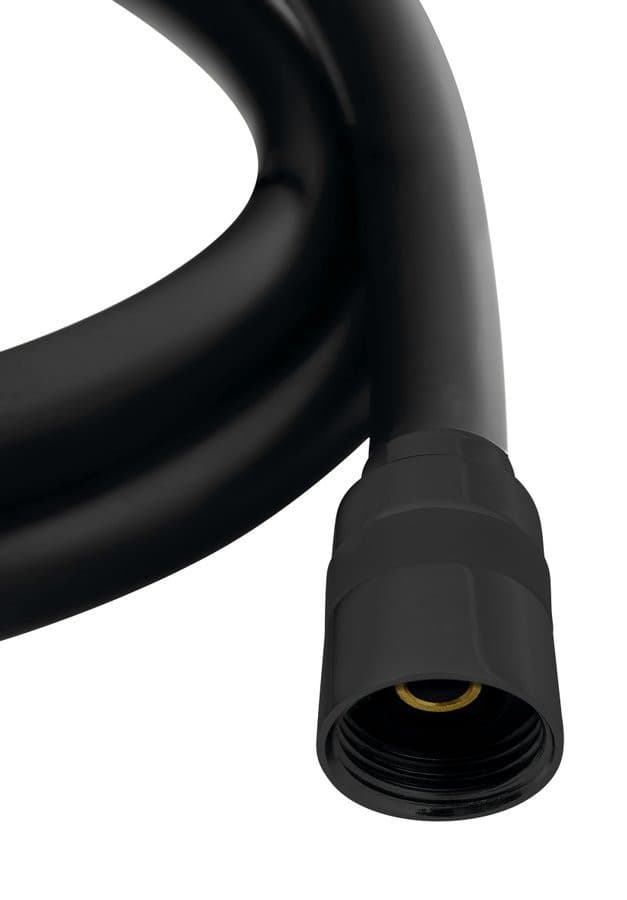 SOFTLEX wąż prysznicowy plastikowy, 200 cm, czarny mat