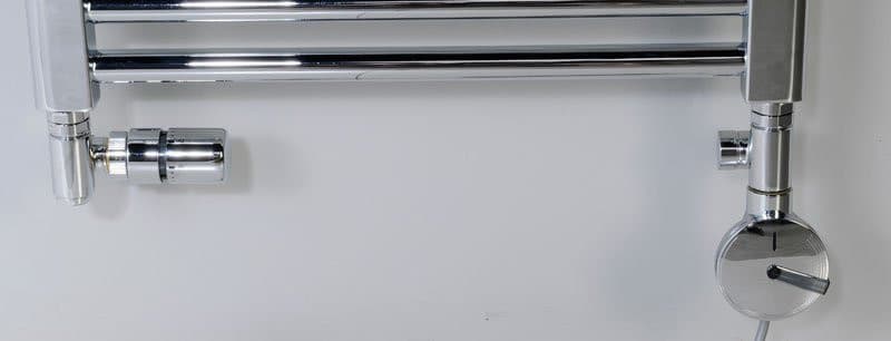 CORNER COMBI zestaw przyłączeniowy z lewym termostatem, chromowany