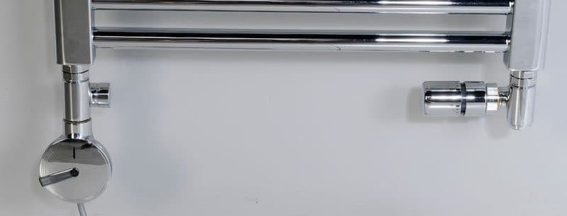 CORNER COMBI zestaw przyłączeniowy z termostatem, prawy, chromowany