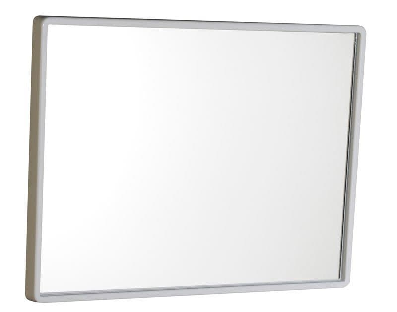 Lustro prostokątne w białej plastikowej ramie 40x30 cm