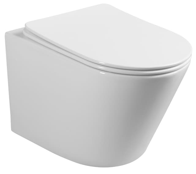 PACO WC wiszące Rimless, 36x53 cm, białe