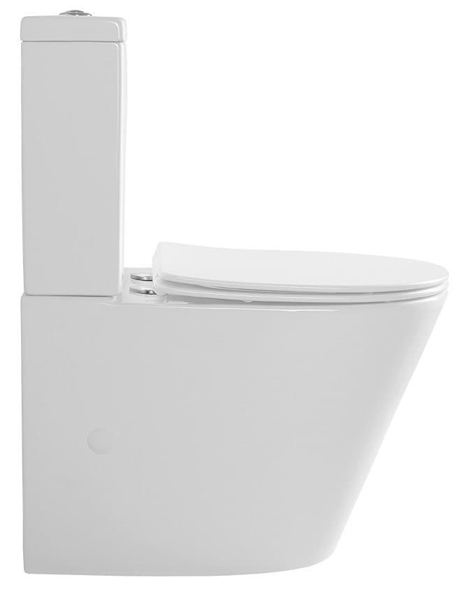 PACO RIMLESS kompakt WC, odpływ pionowy/poziomy, ceramika biała
