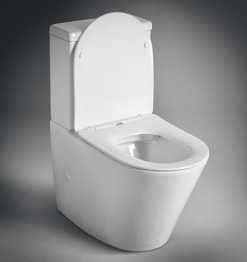 PACO RIMLESS kompakt WC, odpływ pionowy/poziomy, ceramika biała