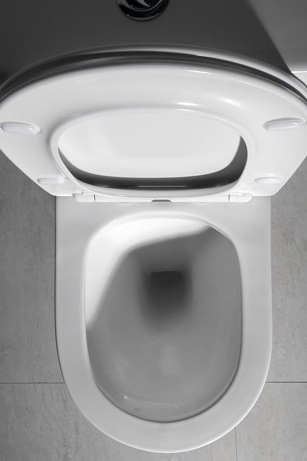 PACO RIMLESS kompakt WC, odpływ pionowy/poziomy, ceramika biała