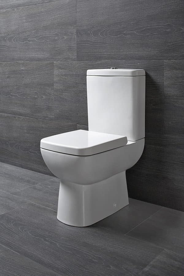 Kompakt WC TYANA SHORT, odpływ poziomy, ceramika biała